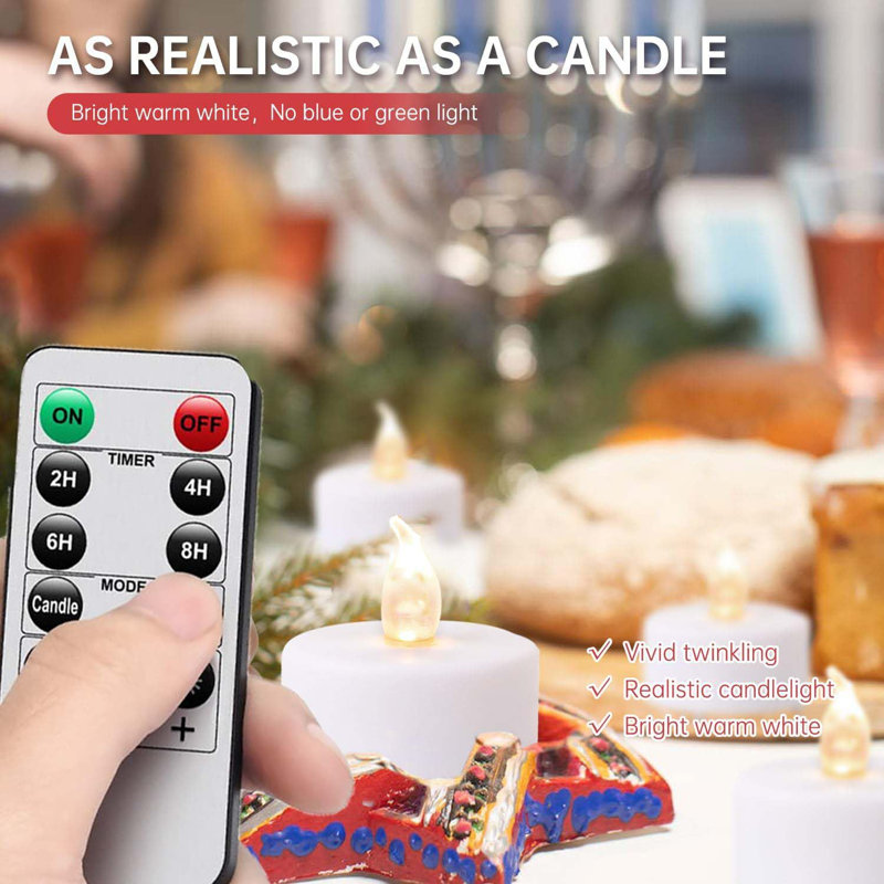 Realistic tea light candles 2025